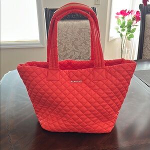 MZ Wallace Red Quilted Tote